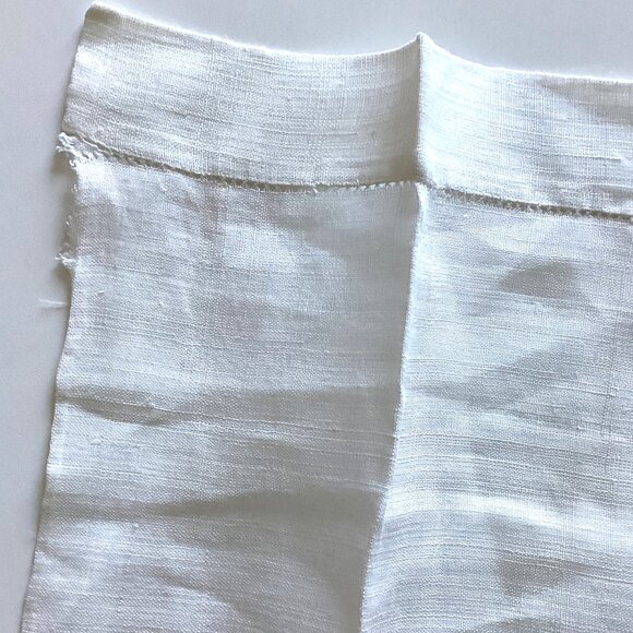 3 Vintage Embroidered Arm Chair Backs White Cotton Linen Table Runners - Picture 3 of 11